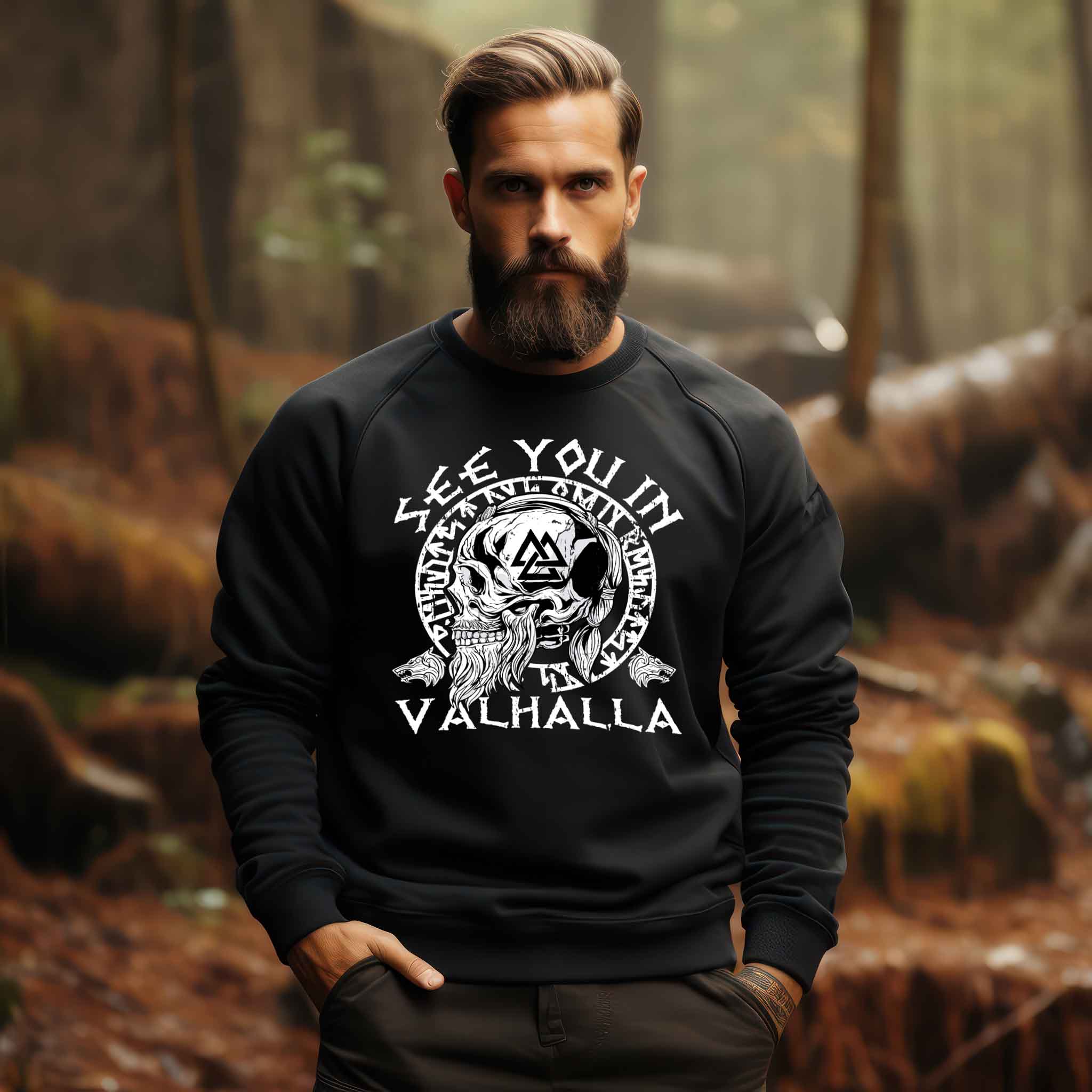 See You in Valhalla: Wikinger Krieger Sweatshirt für die mutigen Seelen