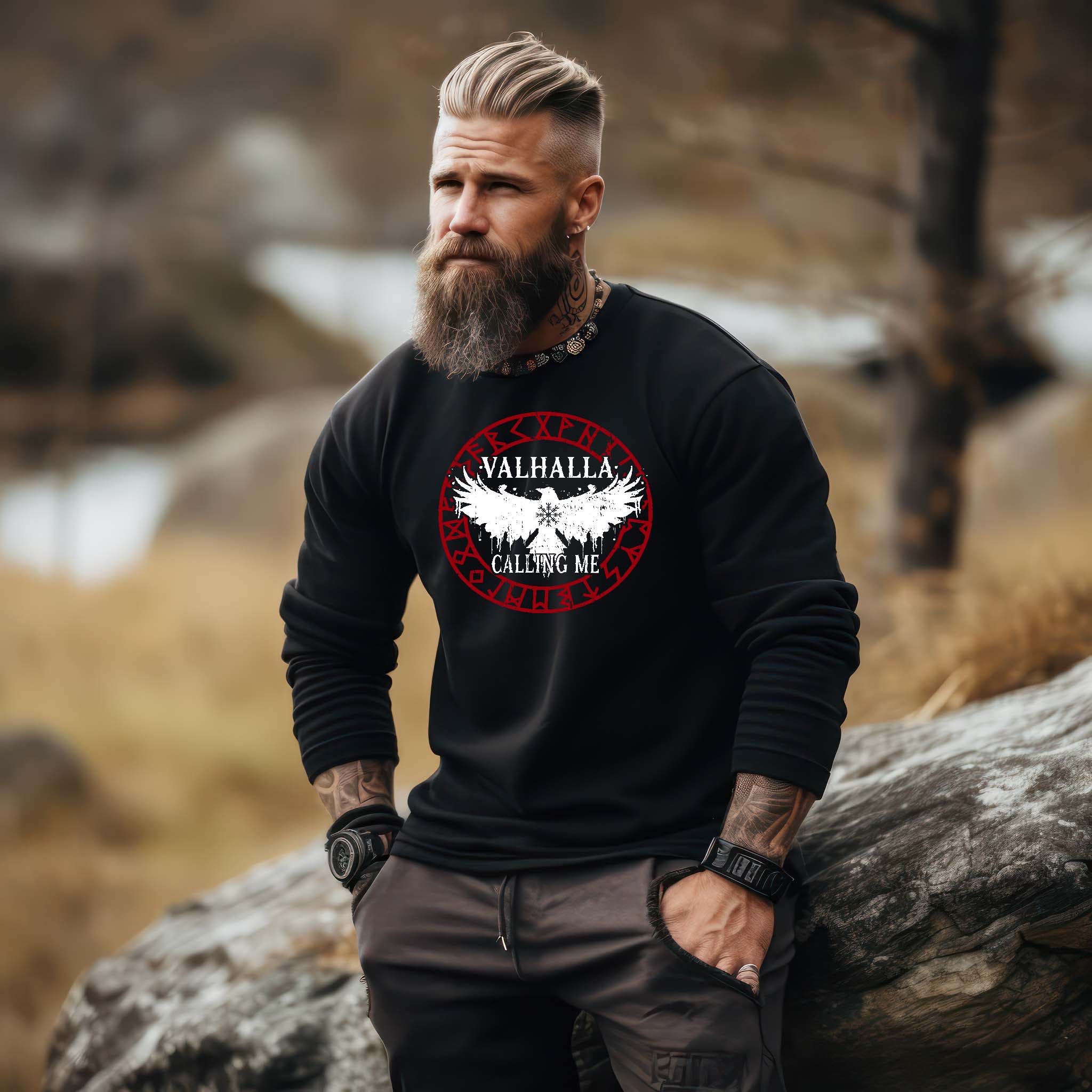 Wikinger-Sweatshirt "Valhalla Calling Me" – Ruf der Ahnen