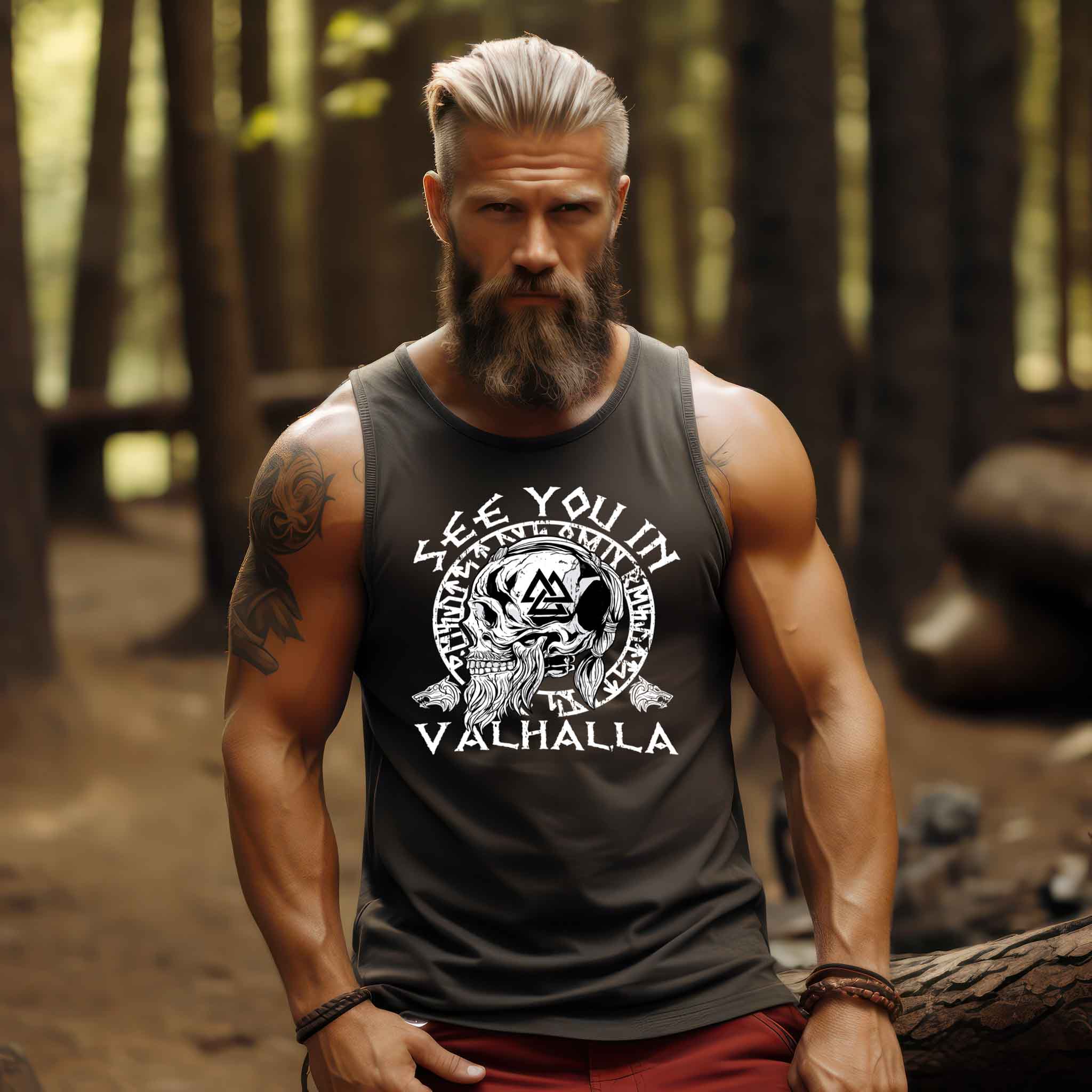 Wikinger Tanktop See You In Valhalla  - Herren Tanktop