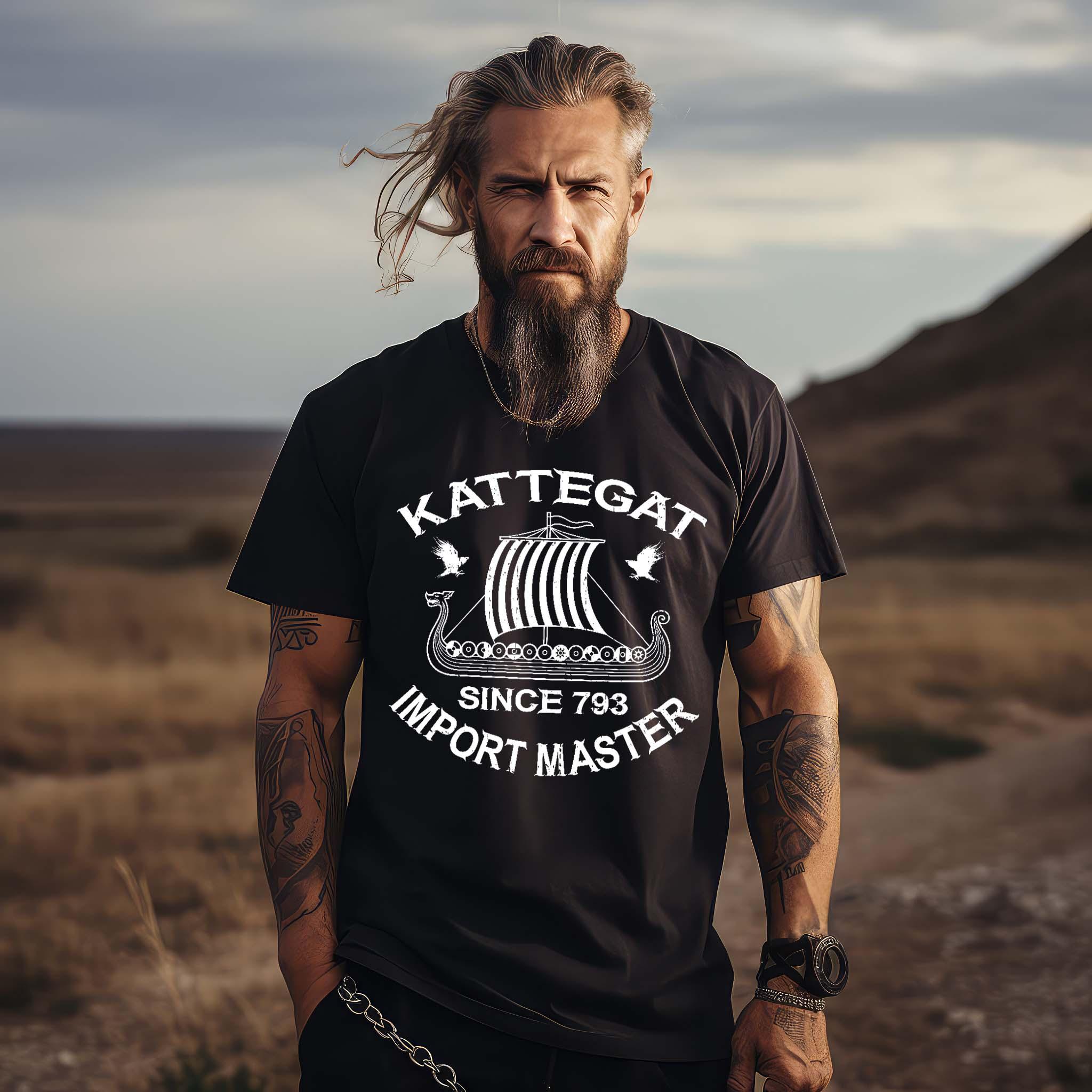 Wikinger-Schiff T-Shirt "Kattegat Seefahrer" – Ein Tribut an die Eroberer des Nordens