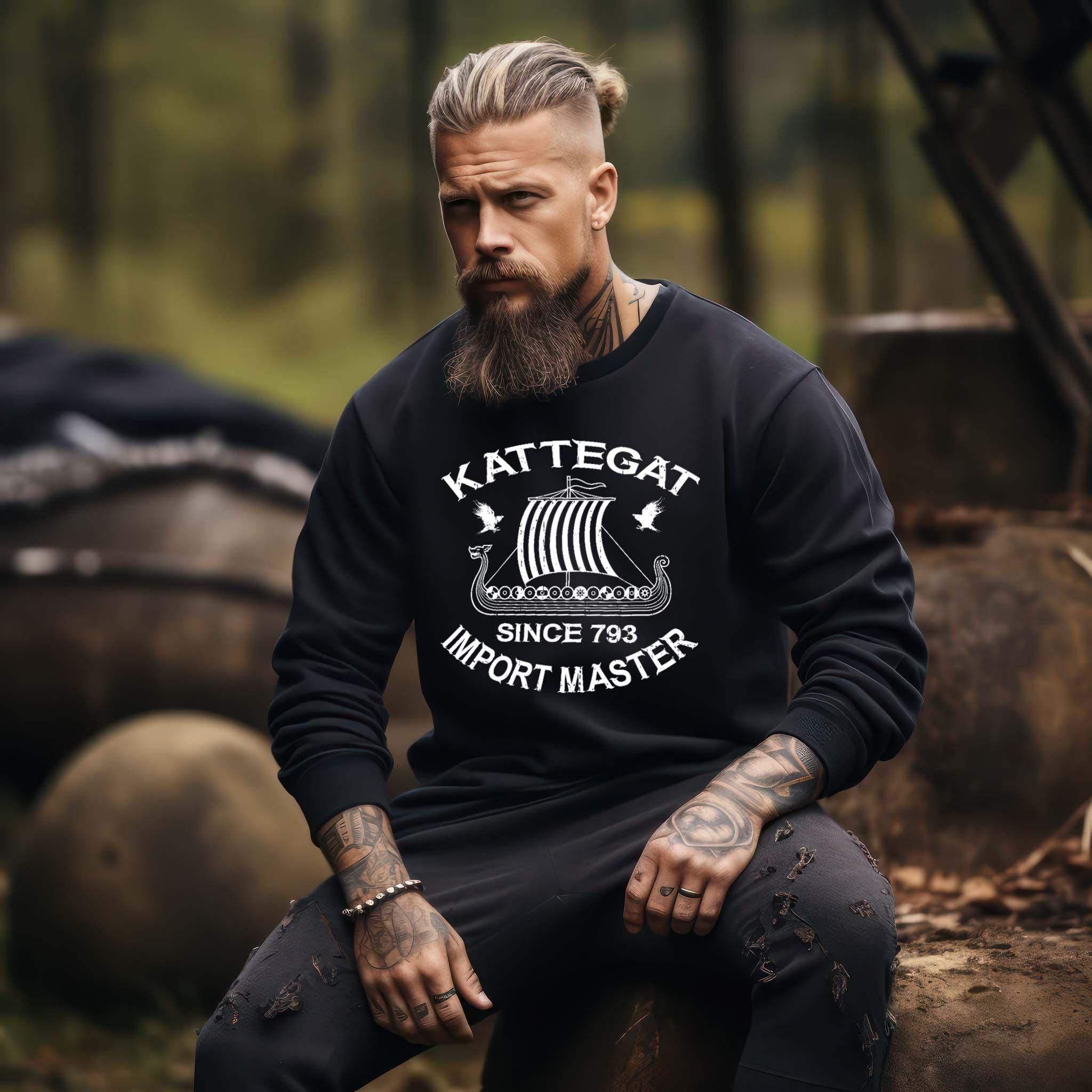 Wikinger-Schiff Sweatshirt "Kattegat Seefahrer" – Ein Tribut an die Eroberer des Nordens