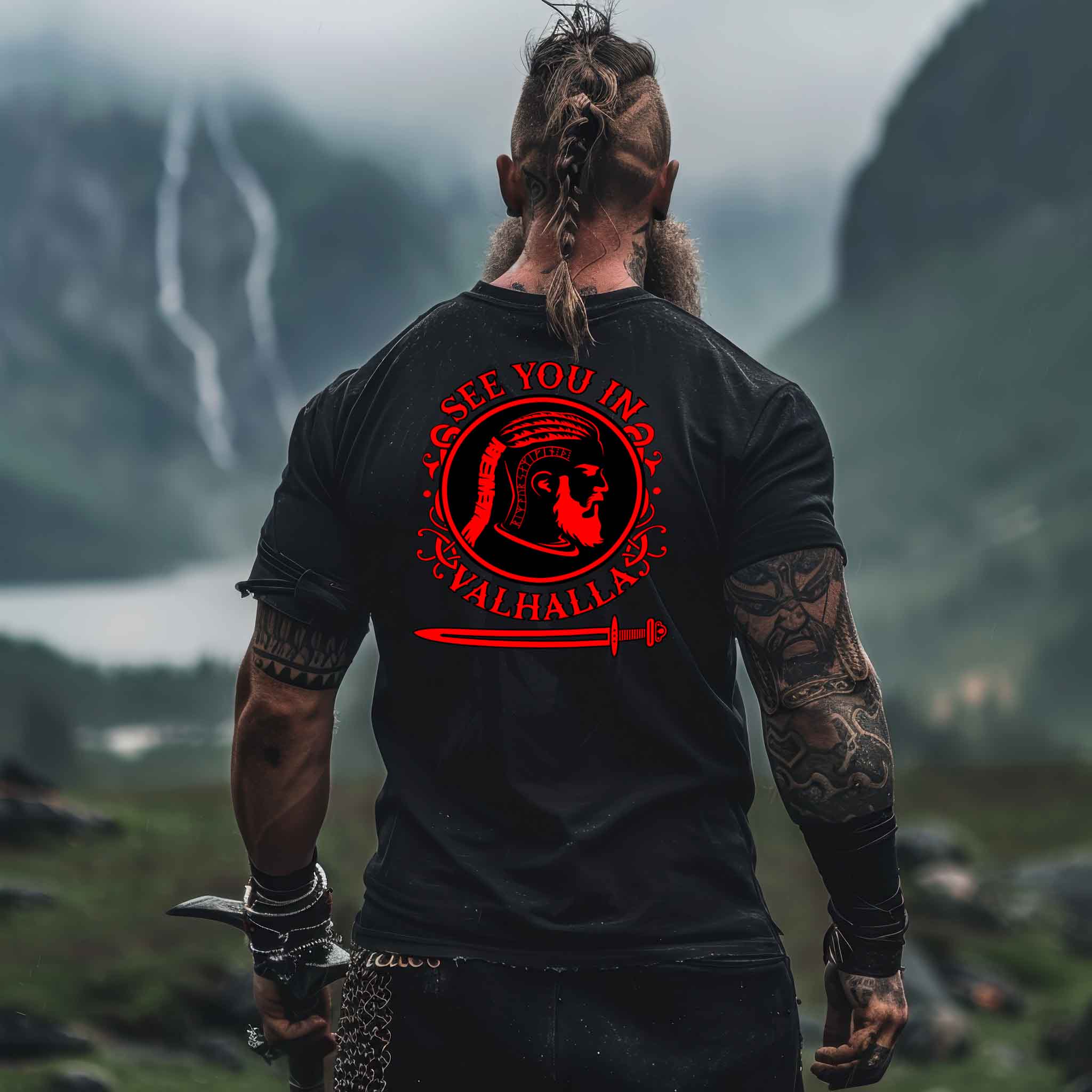 Wikinger Premiumshirt - "See You In Valhalla"