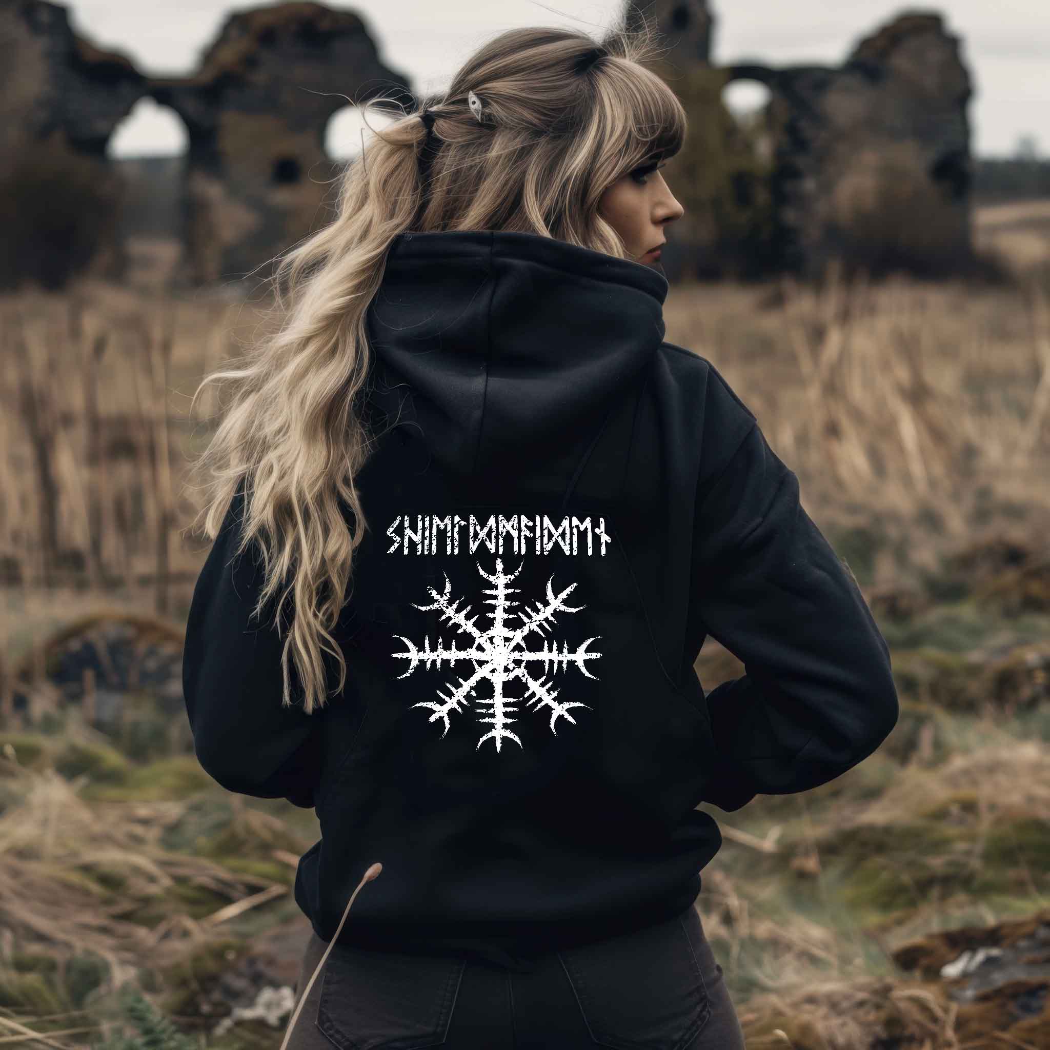 Schildmaiden Heavy Vintage Hoodie Helm Of Awe