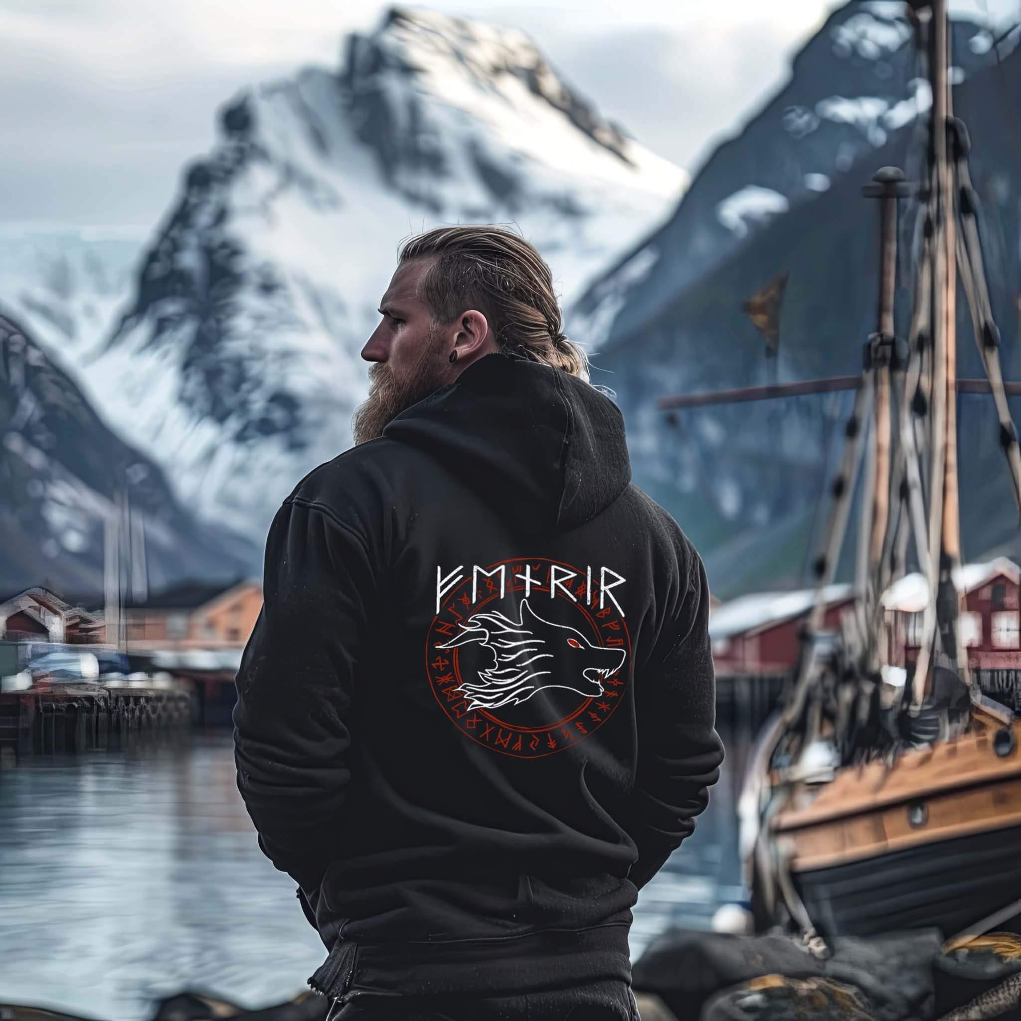 Wikinger Oversized Hoodie Fenrir - Nordic Viking Wear