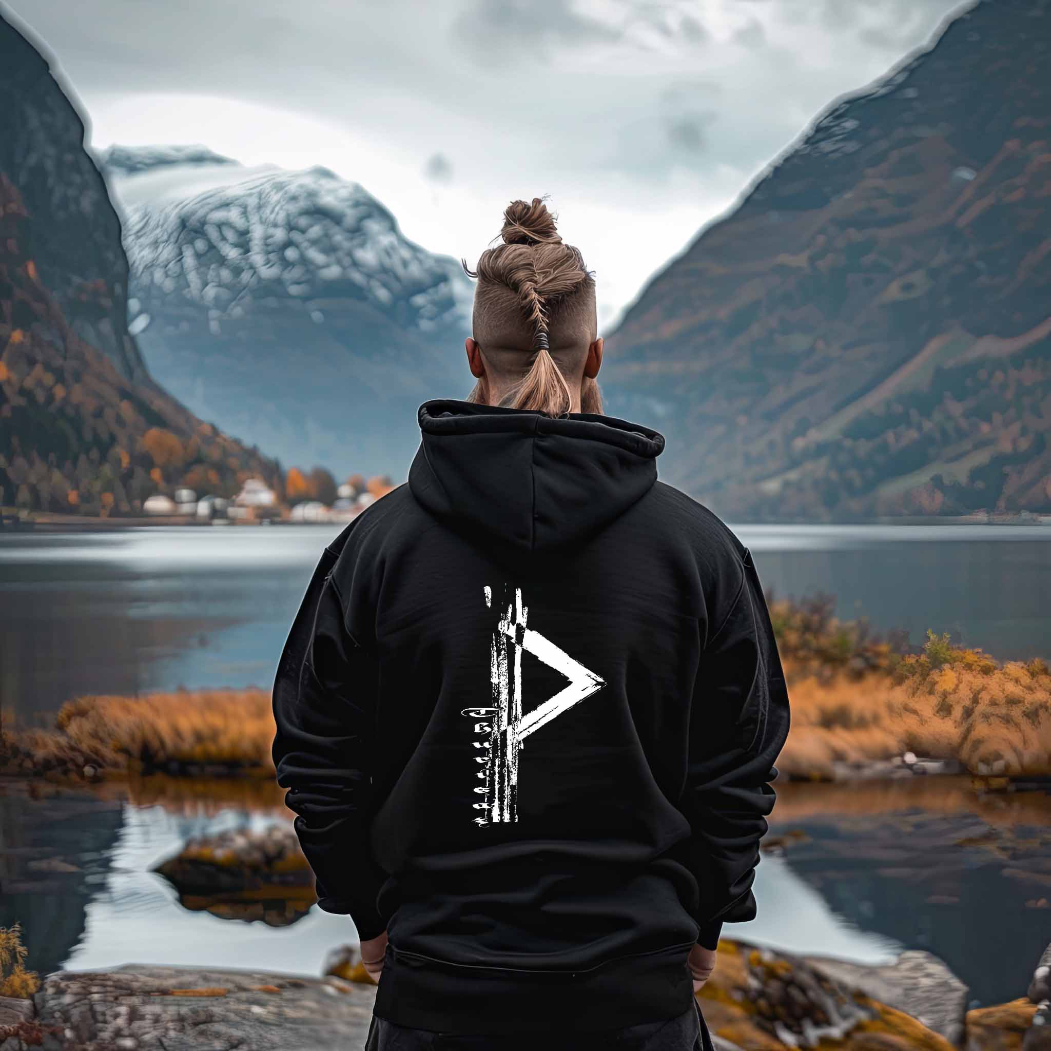 Wikinger Rune Thurisaz Hoodie