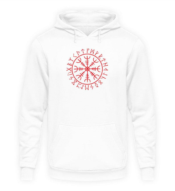 Wikinger Hoodie mit Helm Of Awe & Runenkreis – Nordische Stärke & Tradition - Nordic Viking Wear