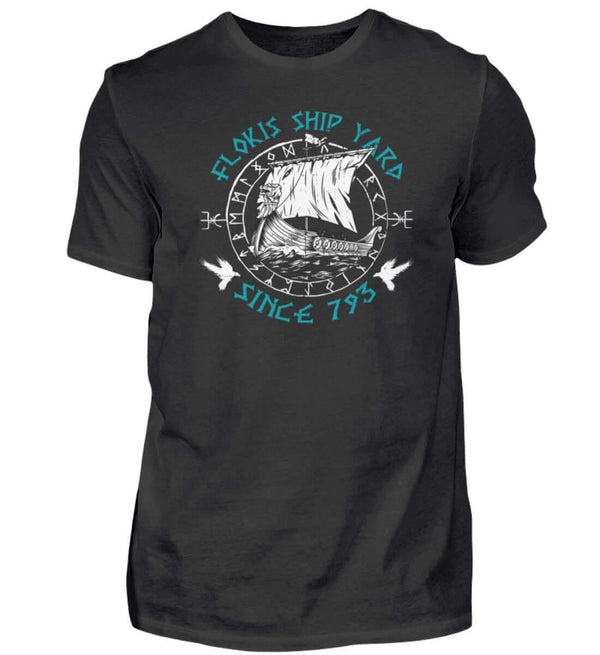 Flokis Ship Yard - Herren Premiumshirt - Nordic Viking Wear