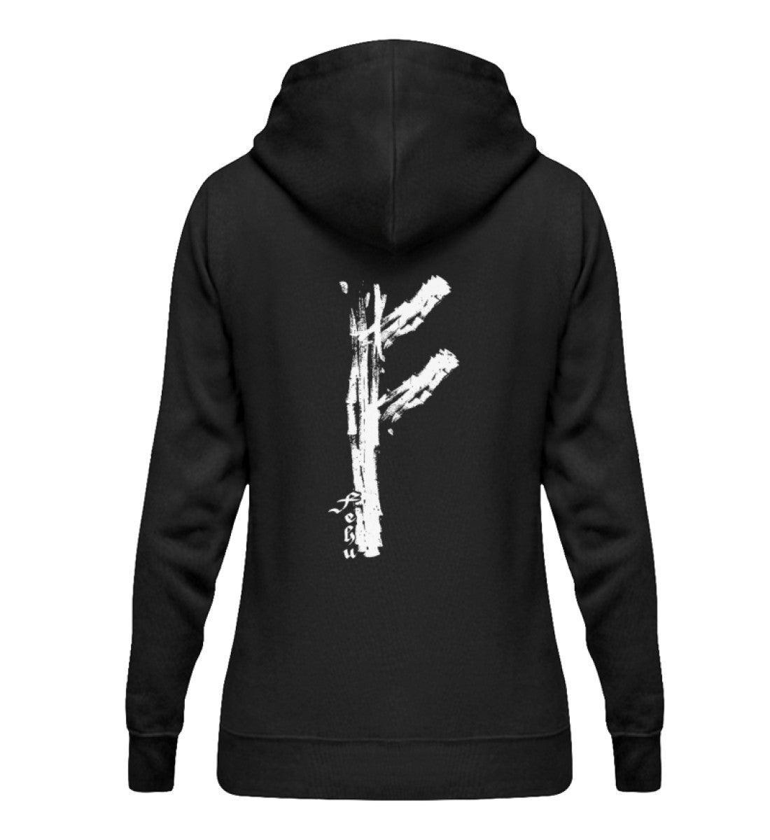 Schildmaiden Hoodie Fehu Rune – Symbol für Wohlstand und Energie - Nordic Viking Wear